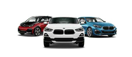 3 BMW car line up at BMW of Akron in Akron OH